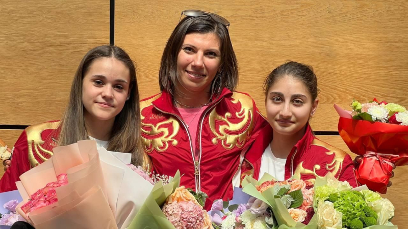 Краснодар с триумфом встретил гимнасток-чемпионок Европы